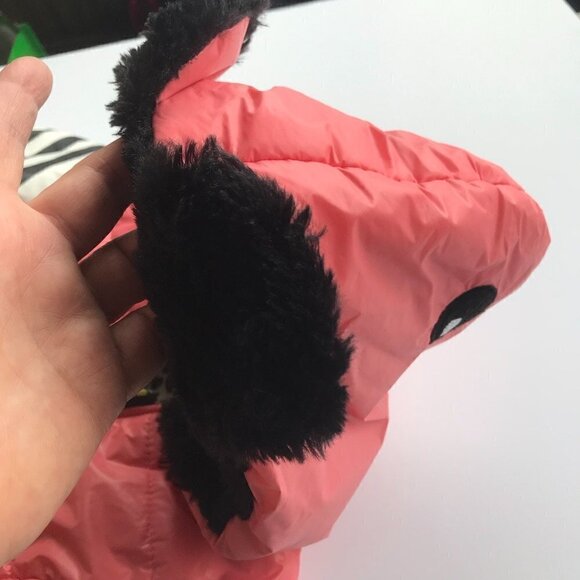 Weilong Girls Pink Stripes, cute hooded, fluffy lined, Jacket - says L looks M - Picture 12 of 16